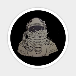 Floral Astronaut Magnet